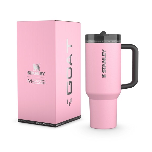 The Messi x Stanley Quencher ProTour Flip Straw Tumbler 40 OZ GOAT