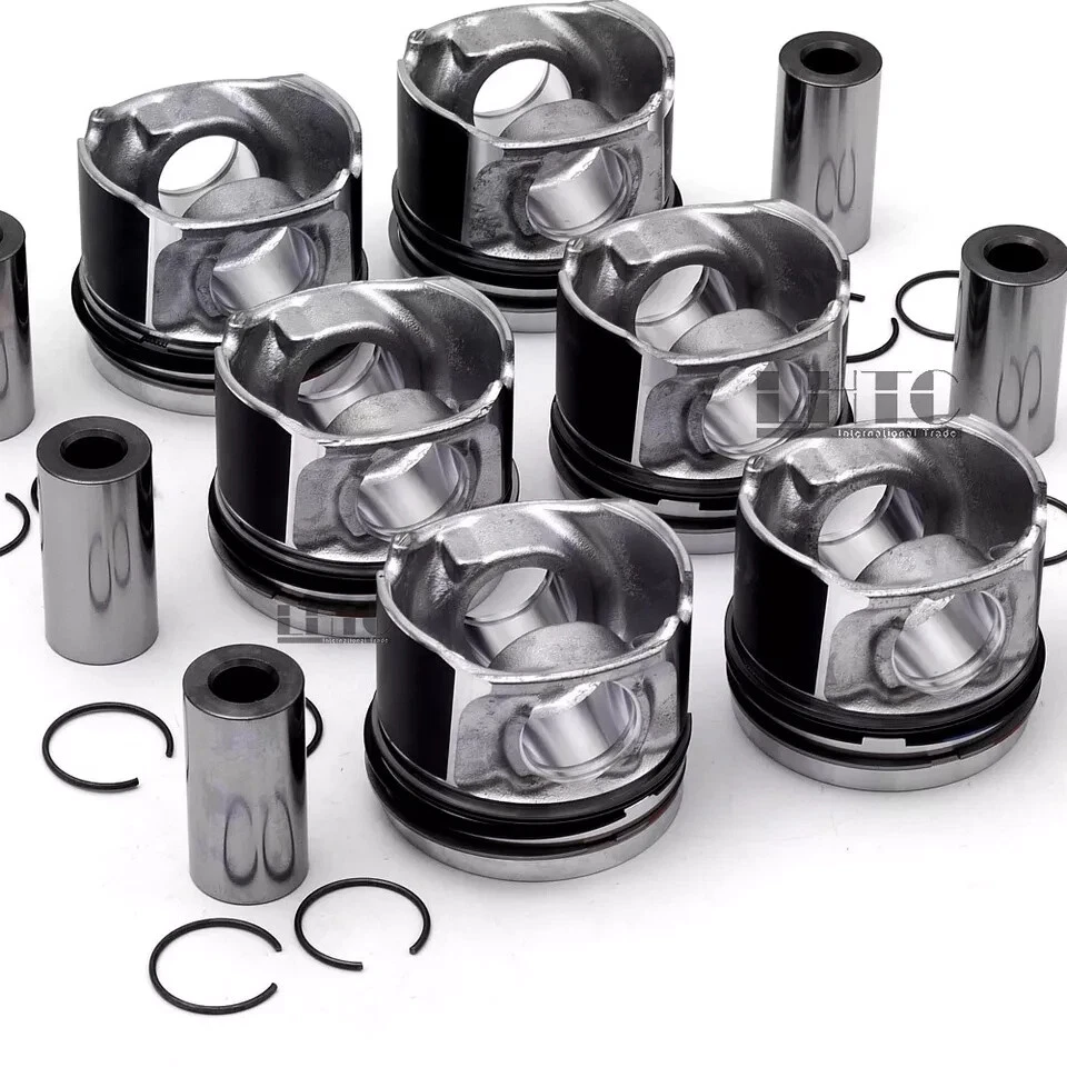 MAHLE 6x Pistons Rings Set for BMW 330d 335d 530d X5 X6 E90 F10 N57 3.0 Diesel - Image 4 of 4