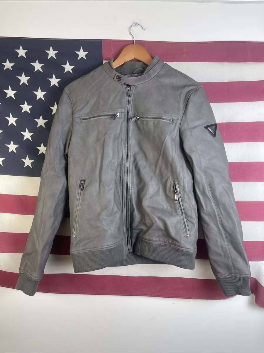 Guess biker shop leather jacket