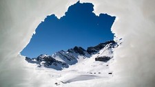 Landscape nature mountains switzerland alps winter snow Custom Gaming Mat Desk