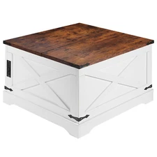 Lift Top Coffee Table Center Cocktail Table Side Table w/ Storage & USB Port