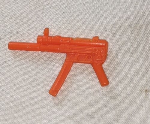 G I Joe Sub Machine Gun Plastic 1991 Seal Tracker Navy G.I. GI Orange Red - Picture 2 of 2