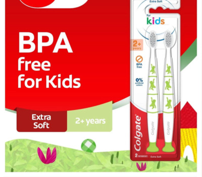 VALUEPACK BUNDLE OF 2 COLGATE KIDS ZERO EXTRA SOFT TOOTHBRUSH 2+ YEARS| MALAYSIA