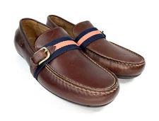 Polo Ralph Lauren Riali Leather Driving Brown Slip On Loafers 11721 Men Size 10