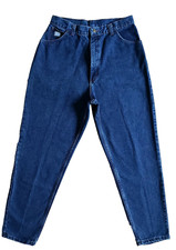 VTG Wrangler Jeans Womens 16 Short Mom High Rise Dark Wash Made in USA 29x30