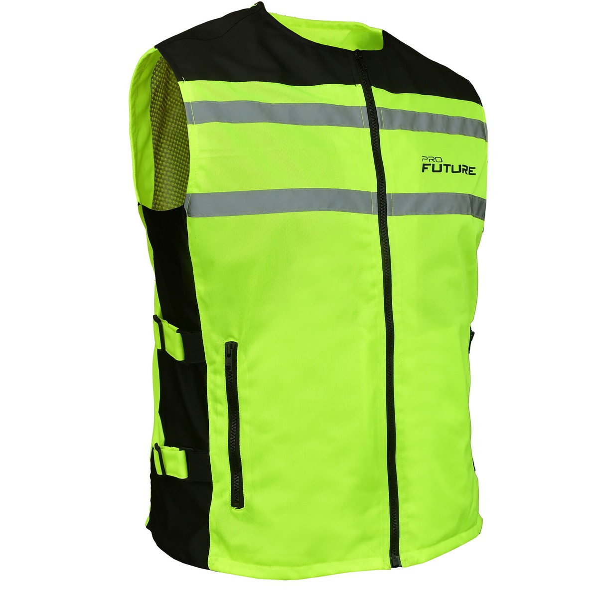 Gilet Alta Visibilità Amyove - Riflettente Per Moto E Ciclismo, Rete Poliestere, Taglie S-XXXXL - Foto 3