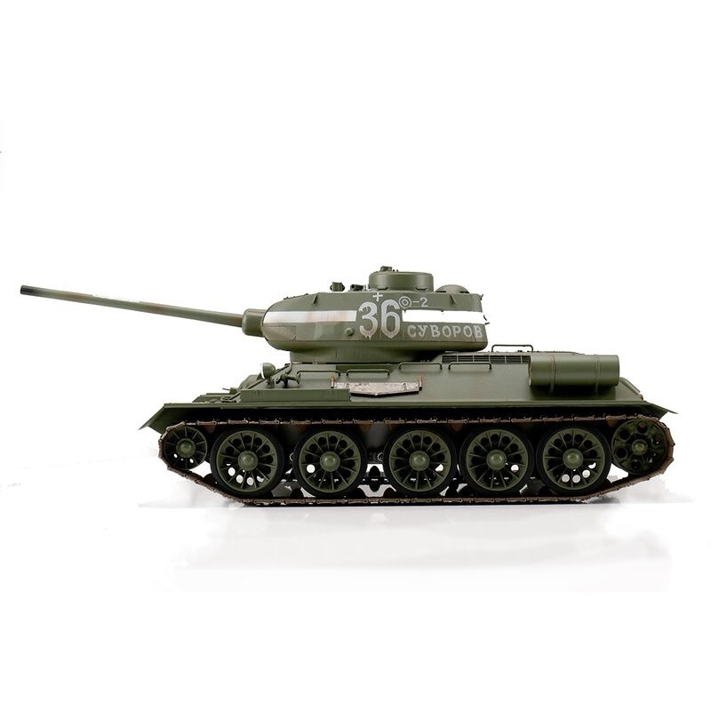 1:16 Torro WSN Russian T34 RC Tank Infrared 2.4GHz Green Play