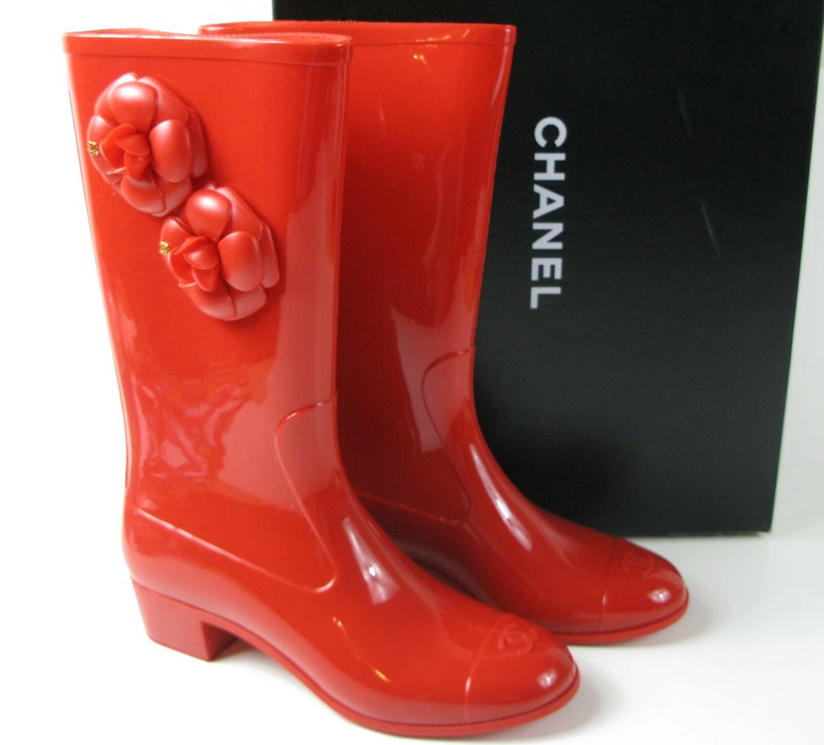 Chanel Rubber Rain Boots - Gem