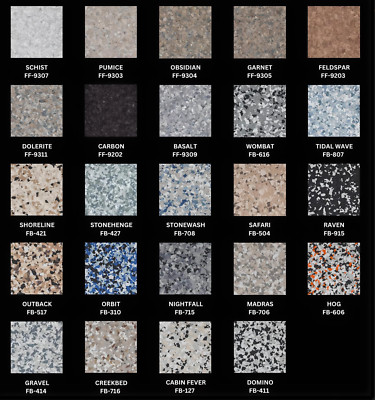 FLAKE 1/4'' BLEND FOR EPOXY RESIN FLOOR, GARAGE, SHOP, WAREHOUSE, BASEMENT & MORE