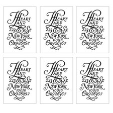 6 Sheets New York Temporary Tattoo Temporary Tattoos Body Tattoo Sticker