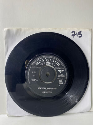 Jim Reeves How Long Has It Been 7'' 45 RPM RCA Victor Vinyl Single Country