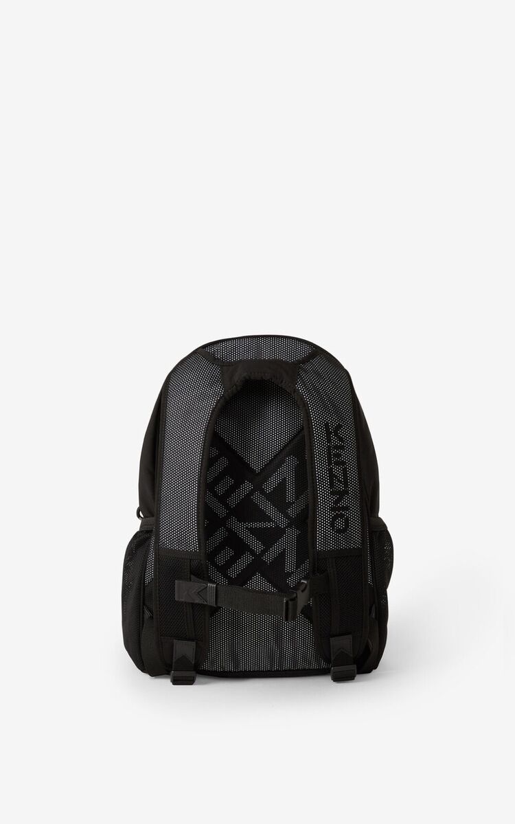 KENZO SPORT STRAP BACKPACK BLACK KENZO SPORT STRAP BACKPACK BLACK