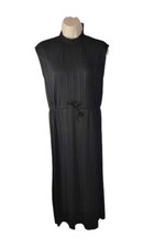 Zara Black Dress Pleated Women's Size Small Sleeveless