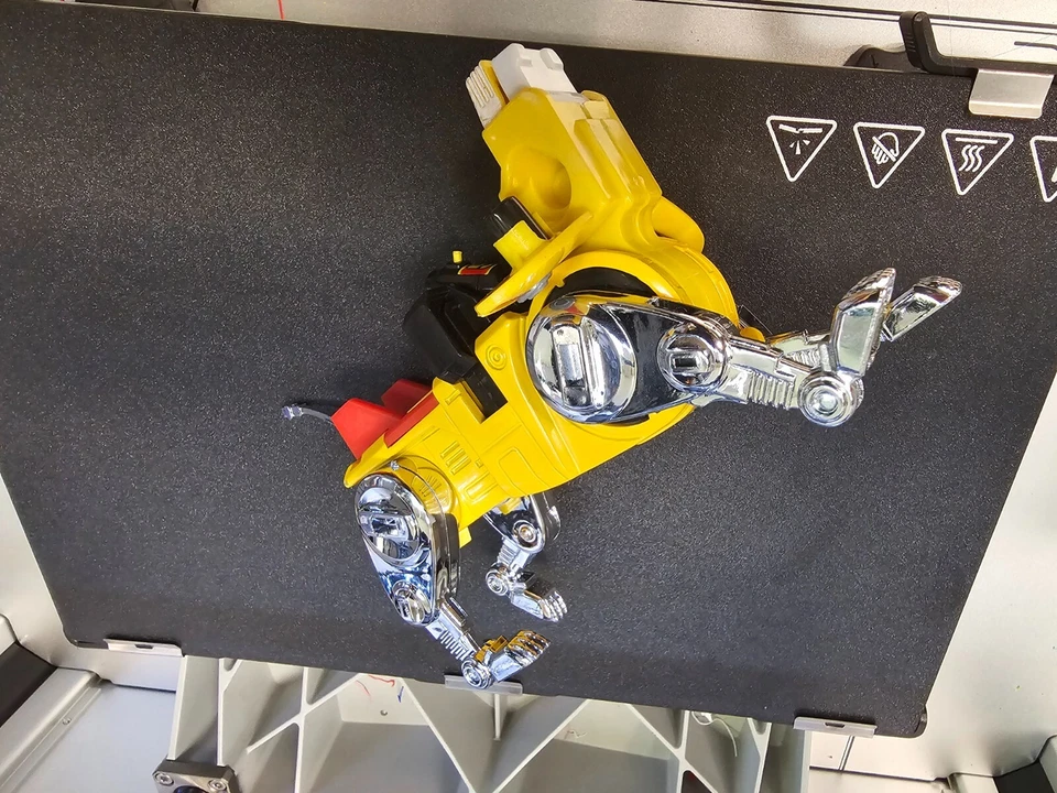 NOS Original 1981 1985 Voltron Yellow Lion TOEI B D Golion Action Figure - Image 3 of 3