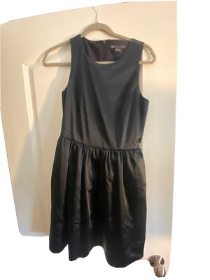 armani exchange silk dress Armani exchange Dress silk dark blue wtih pockets Size 4