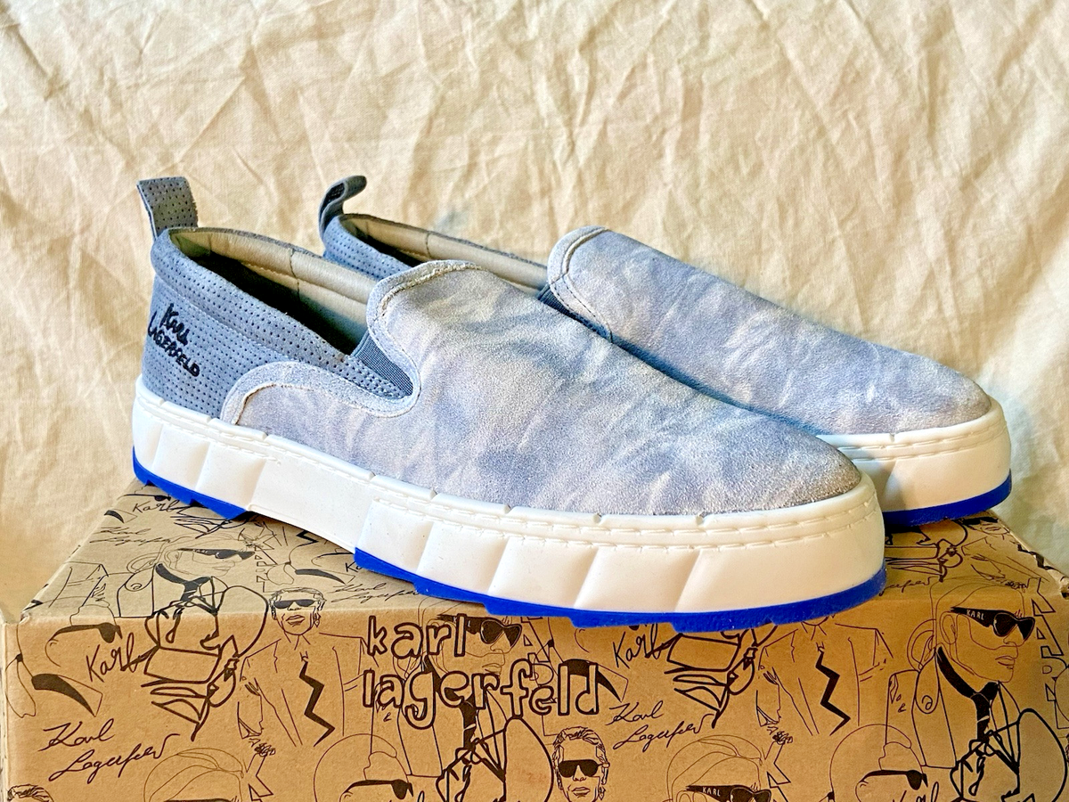 Karl Lagerfeld Tie-Dye Suede Logo Loafer, Men display picture 3