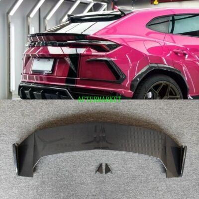 FITS FOR LAMBORGHINI URUS CARBON FIBER ROOF REAR TRUNK SPOILER WING TC STYLE