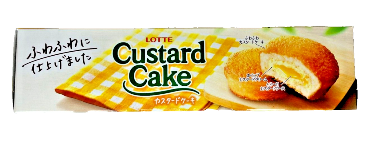 Japan Custard-Filled Cake Lotte Custard Cake 6 Pieces × 5 boxes | eBay