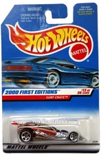 2000 Hot Wheels #73 First Edition Surf Crate drk blue roof