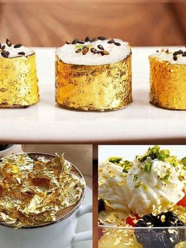 25/50 sheets of Edible Gold Foil Sheets DIY Cake,Dessert (For Decoration Only) - Picture 5 of 8