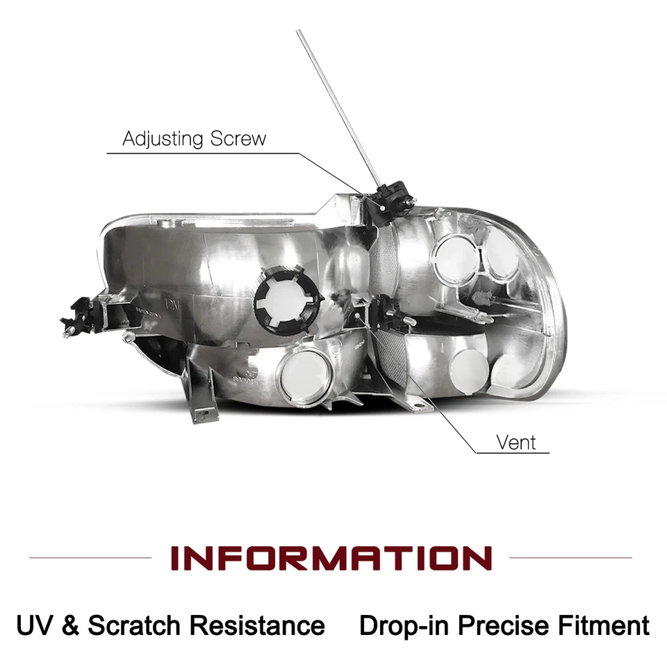 Juego de faros esquineros ámbar negro para Ford Explorer/Mountaineer 1995-2001 Foto 4 de 4