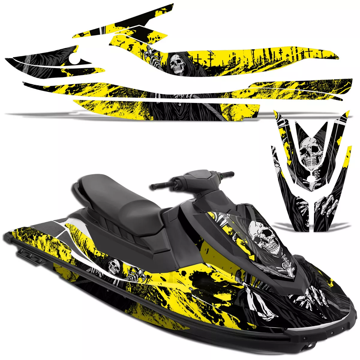 Jetski Graphic Kit Decal Wrap for Yamaha WaveRunner 2017-2020