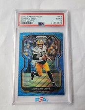 2020 Prizm Jordan Love Blue Wave Numbered 063/199