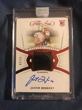 Justin Herbert 2020 Panini Flawless Signature Gloves Ruby RC Auto /15 🔥🔥 SSP