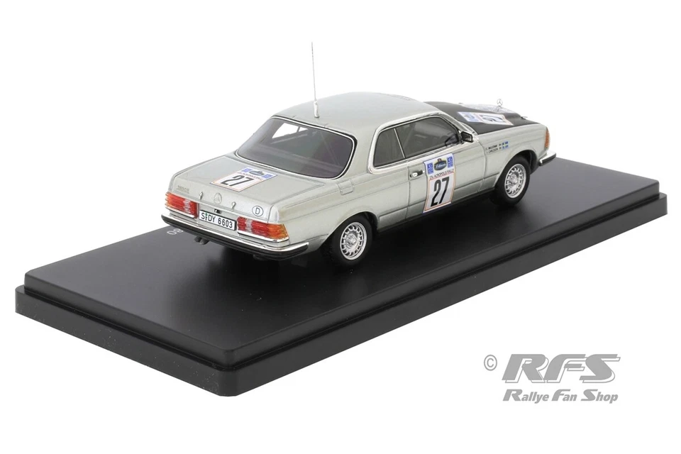 Mercedes Benz 280 CE Ingvar Carlsson Rallye Akropolis 1980 1:43 Neo Scale Models - Bild 2 von 3