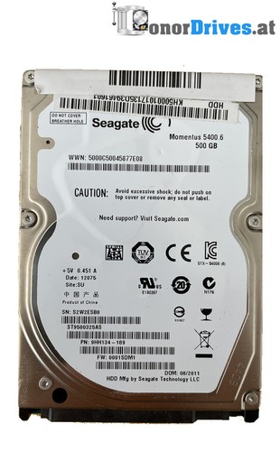 Seagate ST9500325AS - 9HH134-189 - 500 GB - SATA - PCB 100591681 Rev. A*
