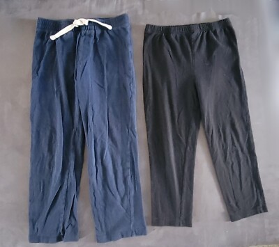 Two (2) Kid's 5T Pants Leggings Blue Black