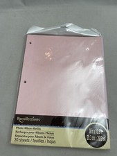 Photo Album Refills Recollections 30 Pink Sheets 8 x 10.5 Inches 392312 Michaels