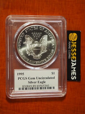 Silver Eagle 1995年発行 銀貨 1ドル 1995-1-oz-american-silver-