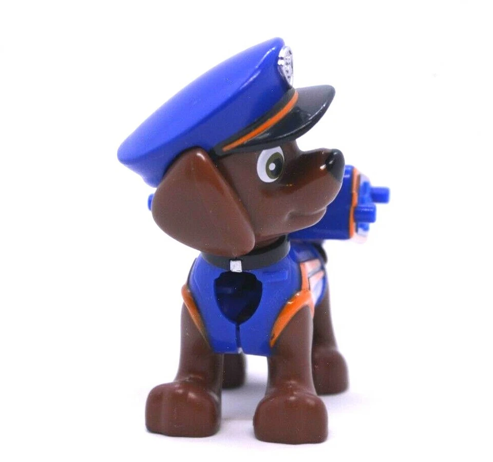 Boneco Paw Patrol Mighty Pups Zuma emblema solto faltando - Imagem 4 de 4