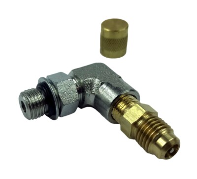Fuel Pressure 90° Test Port/Adapter Viton Schrader Valve for Ford ...