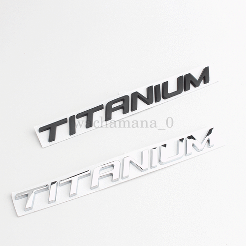 Rear Trunk Decklid Badge Emblem Sticker TITANIUM for Universal Cars BLACK AU - Picture 3 of 4