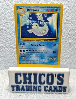 1995 dewgong pokemon card 1995 Pokemon Dewgong #25/102