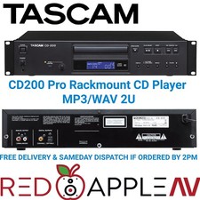 Tascam CD-200 CD MP3 WAV Player 2U Rack Mount with Pitch Control FREE Post