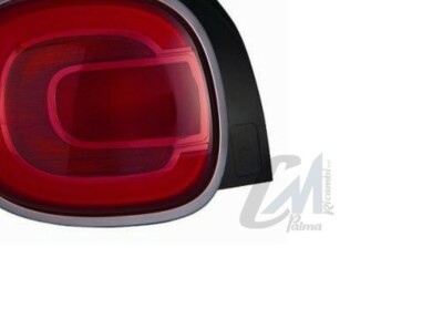 HOHOVYVY - Anello Decorativo Fanale Posteriore Sinistro Per Fiat 500L 2014-2020, ABS Cromato