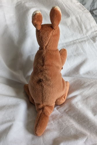 Vintage Ty Beanie Baby Tasche das Känguru mit Baby Geburtsdatum: 06.11.1996 ohne Schaukelanhänger - Bild 4 von 7