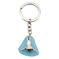 NEW Hawaiian Jewelry Sea Glass Jewelry, Sea Glass Keychain Unisex Gift, For