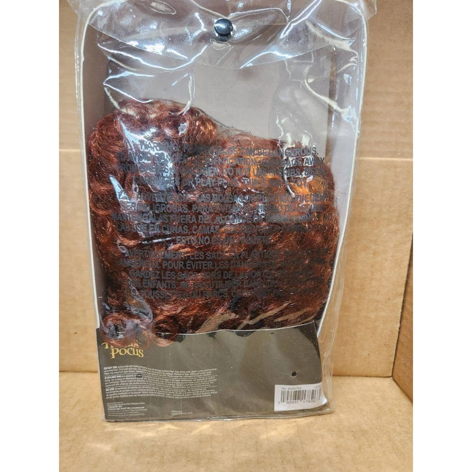 Peruca Disney Hocus Pocus feminina Winifred Sanderson ruiva vermelha fantasia de Halloween nova com etiquetas - Imagem 2 de 3