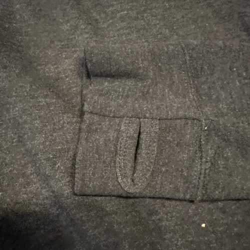 Rogue Dead Guy Ale Full Zip Hoodie with Drawstring Hood in Dark Gray Thumb Holes - Picture 3 of 5