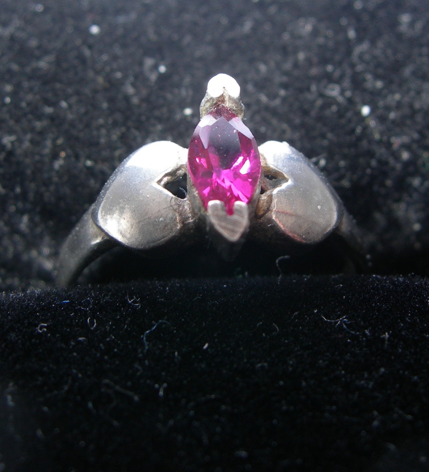 925 STERLING SILVER RING PINK RED RUBY  GEMSTONE … - image 8