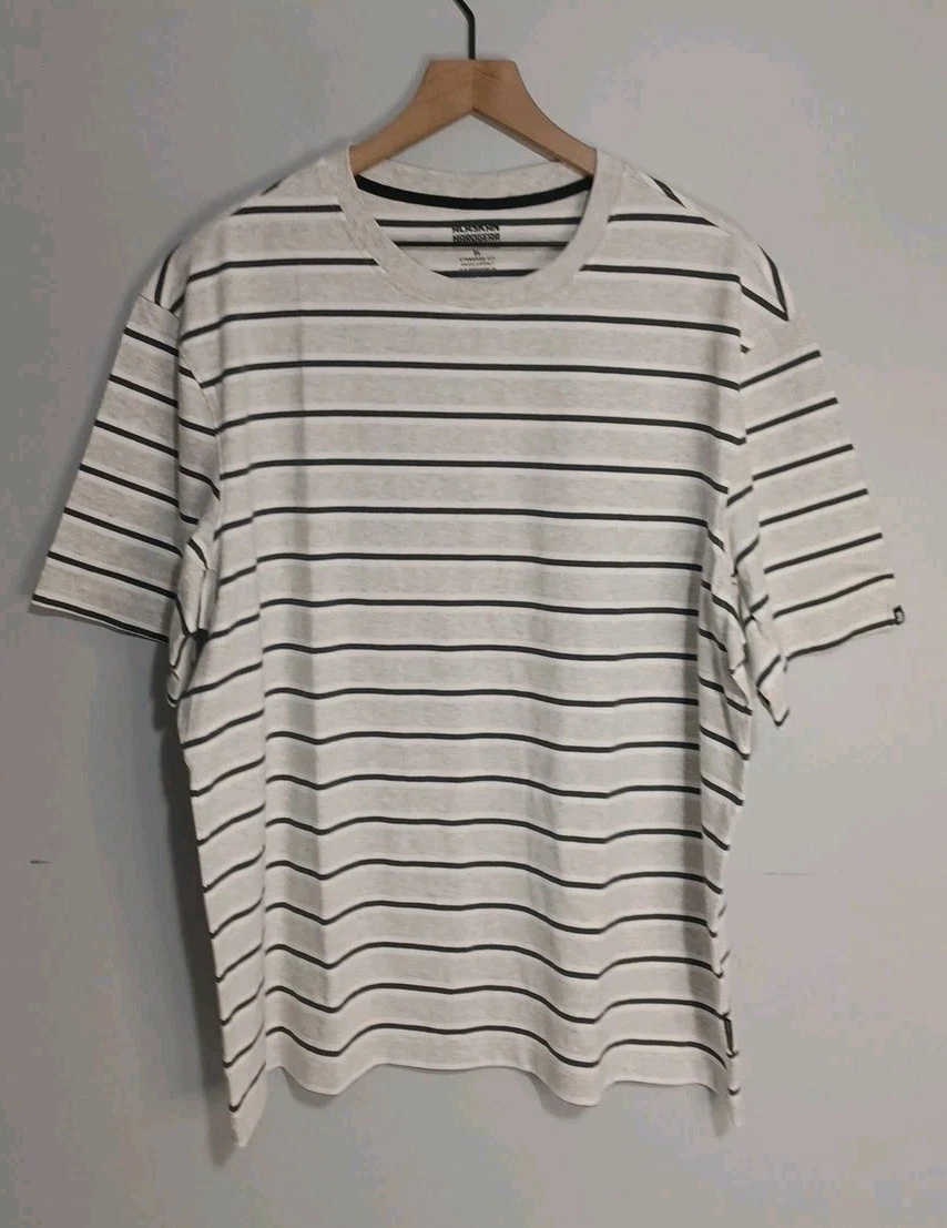 Alaskan Hardgear Shirt Mens XL Striped Tough Cotton Short Sleeve Duluth (B4)
