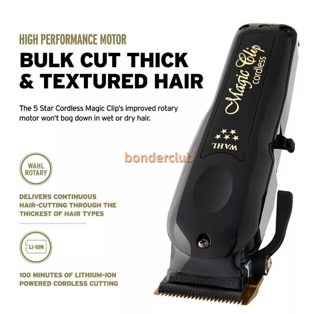 Cordless Wahl Barber Combo 3025397 Black Magic Clip Clipper
