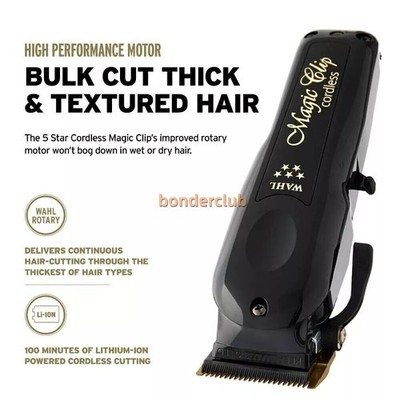 WAHL MagicClip Clipper&Detailerブラック@-i@ WAHL PROFESSIONAL Cordless Barber Combo, Magic Clip and Detailer