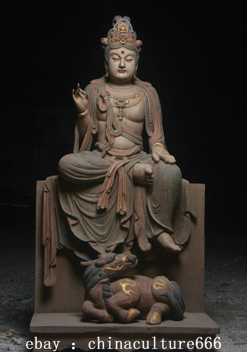 中国风木制Kwan-殷雕像、雕像| eBay