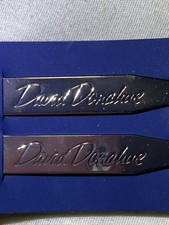 David Donahue Two Metal Silver Tone Collar Stays Unused