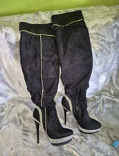 Poti Pati Damen Overknee-Stiefel schwarz Stil...